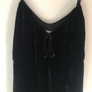 Reformation Velvet Slip Dress